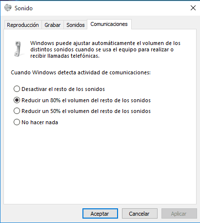 Cómo configurar el sonido en Windows 10 f