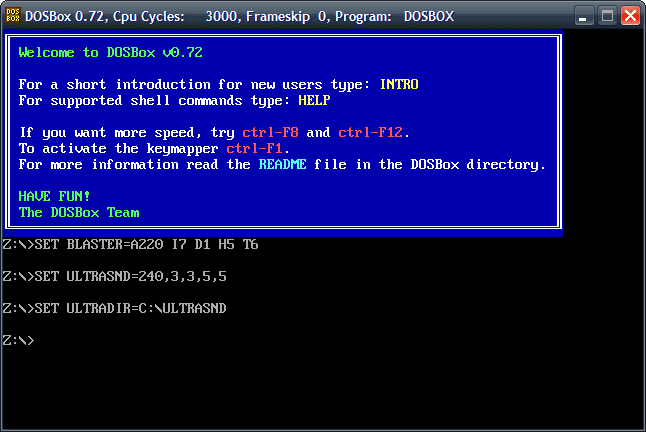 Giocare ai giochi sviluppati per MS-DOS su un nuovo PC b