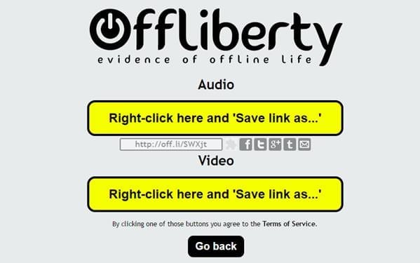 Descarga desde Offliberty de enlaces de YouTube