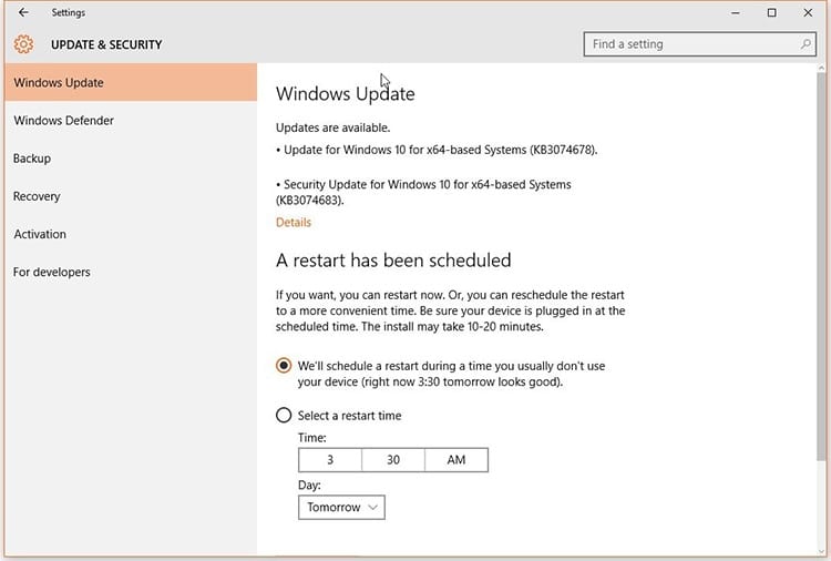 Error de actualización de Windows Update
