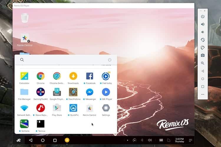 RemixOS Player emulador de Android