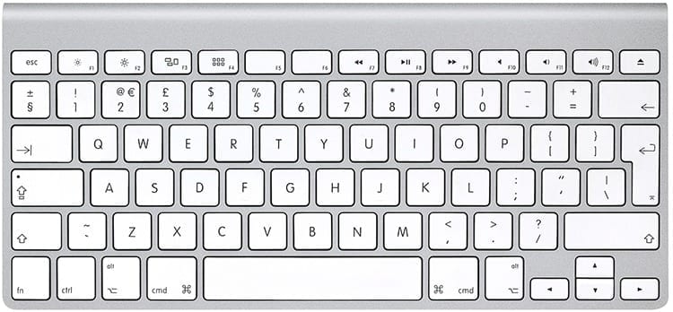 لوحة مفاتيح الكمبيوتر الانجليزية