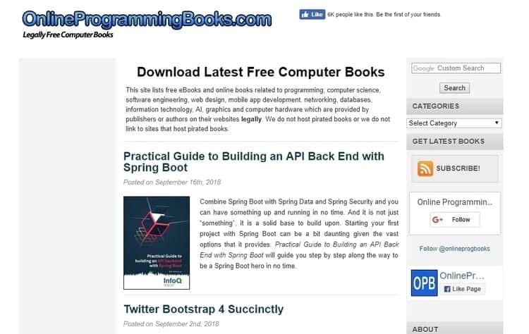 Livros de informática on-line