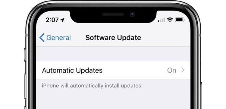 Actualizaciones automáticas iOS 12