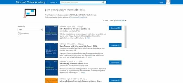 Free Microsoft E-Books