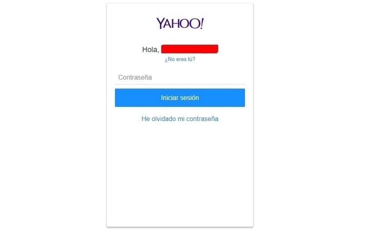 inserisci la password di yahoo.com