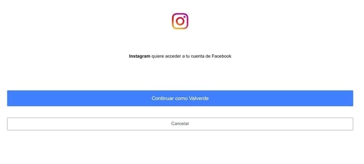 Accedi a Instagram con Facebook