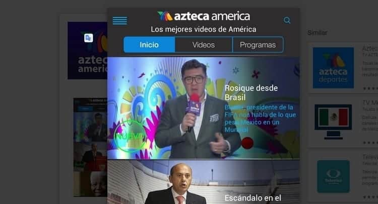 Azteca América para smartphone y Tablet