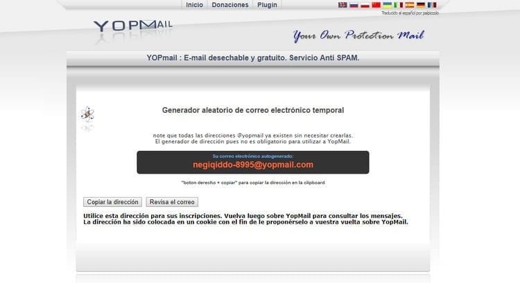 Posta casuale YOPmail