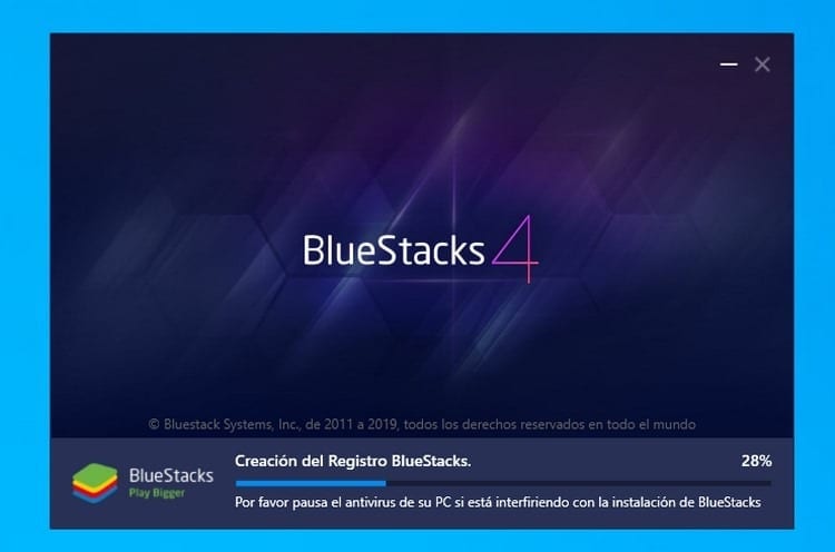 BlueStacks installation