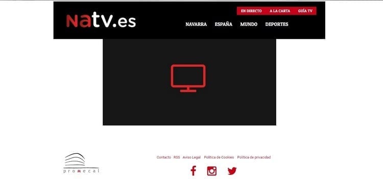 Página oficial de Navarra Televisión por Internet