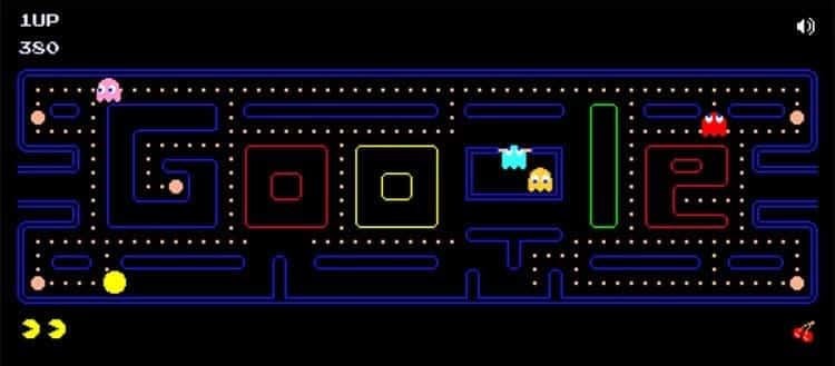 Pacman scarabocchio Google