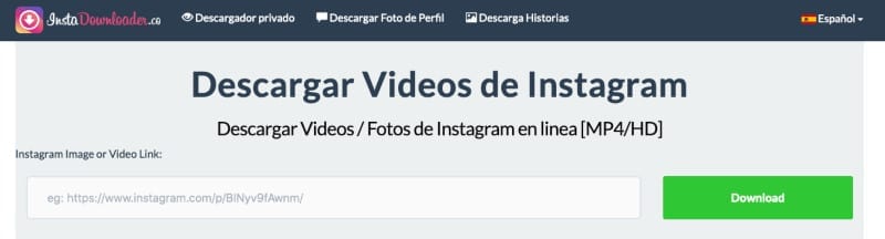 InstaDownloader descargar vídeos de Instagram 
