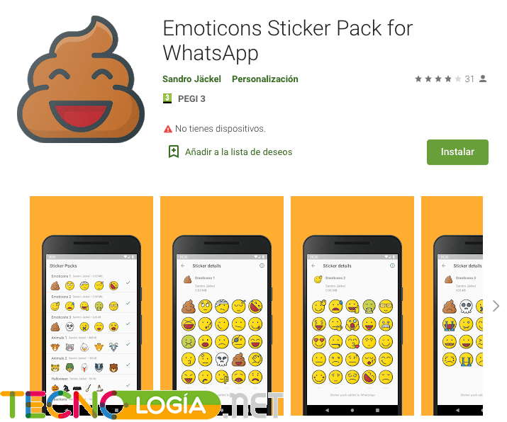 Stickers para WhatsApp emoticonos
