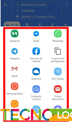 C:\Users\Lisander González\Desktop\Rafael Aragon\Pedidos Agosto\1 post - 3000 palabras\IMG\Compartir ruta desde móvil\Opciones disponibles para compartir ruta.jpeg