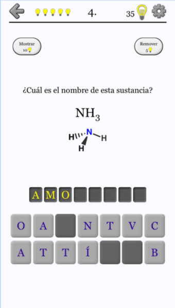 La mejor aplicación de sustancias químicas para Android